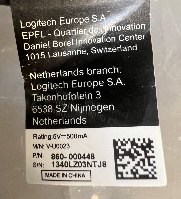 Веб камера Logitech с 525